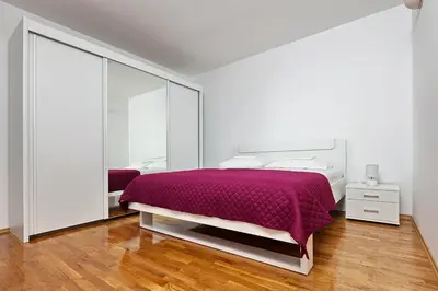 Krevet ili kreveti u jedinici u objektu Holiday house with a swimming pool Lozovac, Krka - 11715