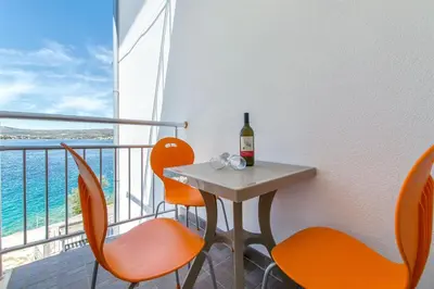 Balkon ili terasa u objektu Apartments Na Obali Mora