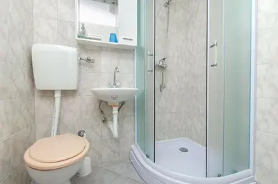 Kupaonica u objektu Apartments Na Obali Mora