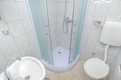 Kupaonica u objektu Apartments Na Obali Mora