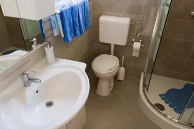 Kupaonica u objektu Modrika Apartments