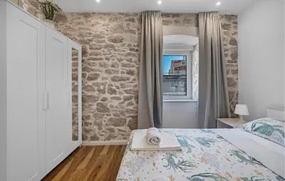 Krevet ili kreveti u jedinici u objektu Holiday Home Murter 18 With Seaview