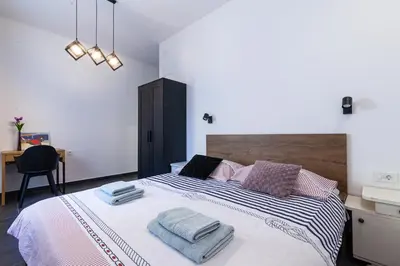 Krevet ili kreveti u jedinici u objektu Andriana House