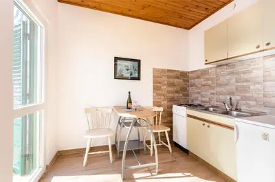 Kuhinja ili čajna kuhinja u objektu Apartments Nada SeaView