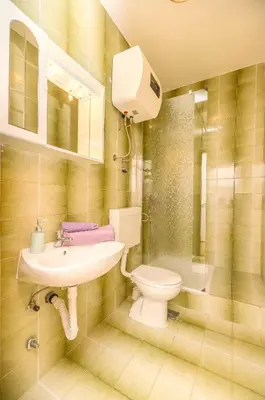 Kupaonica u objektu Apartment and Rooms Artina