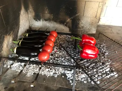 Oprema za roštilj dostupna gostima vikendica