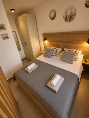 Krevet ili kreveti u jedinici u objektu Apartmani Sladić