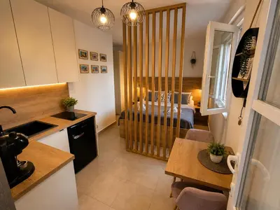 Kuhinja ili čajna kuhinja u objektu Apartmani Sladić