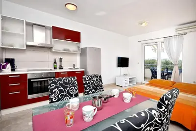 Kuhinja ili čajna kuhinja u objektu Apartment Srima