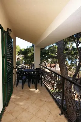 Balkon ili terasa u objektu Apartments by the sea Rogoznica - 3196