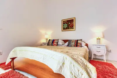 Krevet ili kreveti u jedinici u objektu Family friendly seaside apartments Rogoznica - 2010