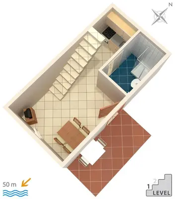 Tlocrt objekta Apartment Jezera 5057f