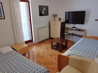 TV i/ili zabavni centar u objektu Apartments by the sea Tisno, Murter - 5113