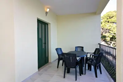 Balkon ili terasa u objektu Apartments by the sea Rogoznica - 3199