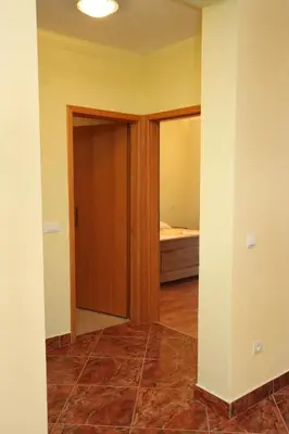 Krevet ili kreveti u jedinici u objektu Apartments by the sea Rogoznica - 3262