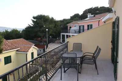 Balkon ili terasa u objektu Apartments by the sea Rogoznica - 3262
