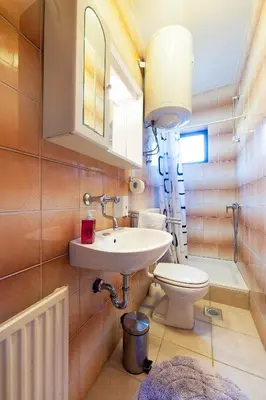 Kupaonica u objektu Family friendly seaside apartments Zaton, Krka - 12416