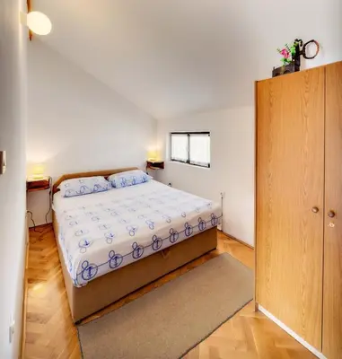Krevet ili kreveti u jedinici u objektu Apartments by the sea Grebastica, Sibenik - 12587