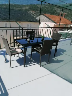 Balkon ili terasa u objektu Apartmani Vesa