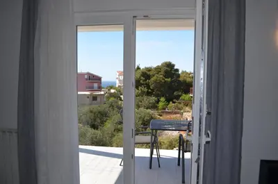 Balkon ili terasa u objektu Apartmani Gracin Zorka