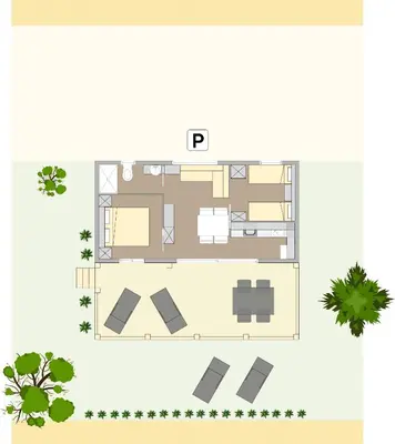 Tlocrt objekta Adrijela Mobile Home