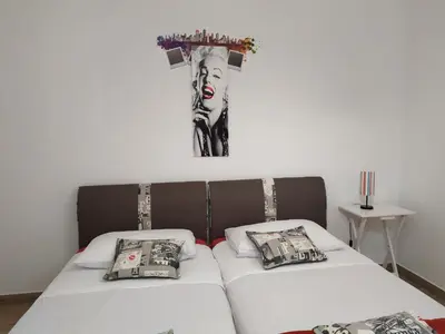 Krevet ili kreveti u jedinici u objektu Apartmani Pilić Ljiljana