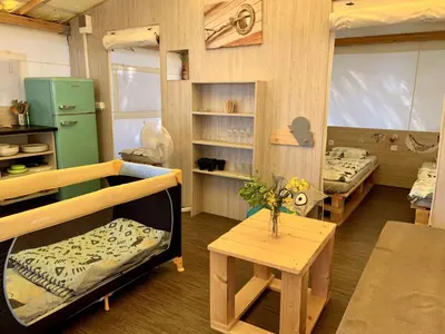 Krevet ili kreveti u jedinici u objektu Glamping Tents - Camp Adriatic