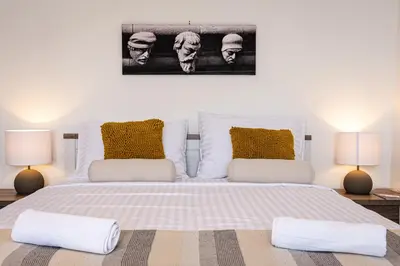 Krevet ili kreveti u jedinici u objektu Korallion apartment