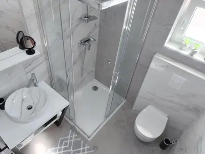 Kupaonica u objektu Apartments Lavanda - free parking and grill