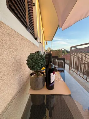 Balkon ili terasa u objektu Apartmani Meri