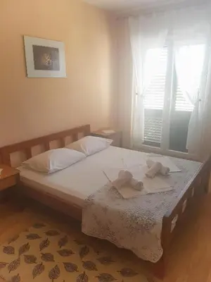 Krevet ili kreveti u jedinici u objektu Apartments and rooms with parking space Solaris, Sibenik - 12269