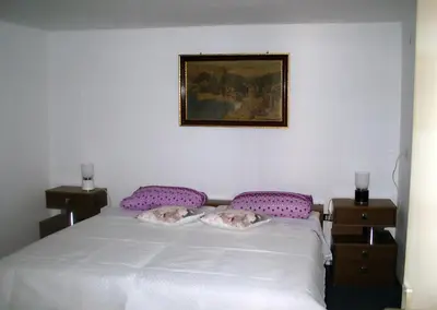 Krevet ili kreveti u jedinici u objektu Apartments by the sea Sibenik - 12454