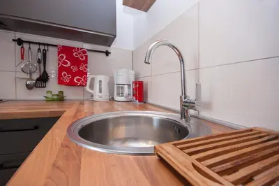 Kuhinja ili čajna kuhinja u objektu Apartments Alisa