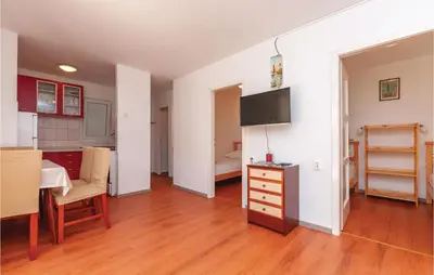 TV i/ili zabavni centar u objektu Two-Bedroom Apartment In Jadrija