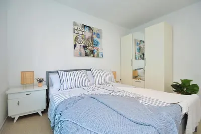 Krevet ili kreveti u jedinici u objektu Apartment Vinea-parking included