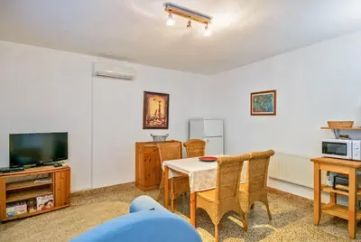 TV i/ili zabavni centar u objektu Apartments Modri Dragulj