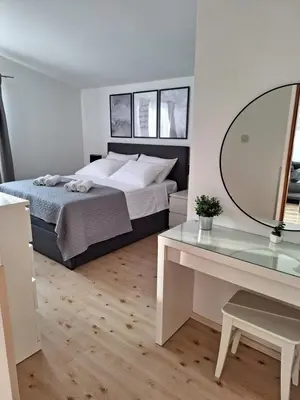 Krevet ili kreveti u jedinici u objektu Sunshine Apartment Sovlje