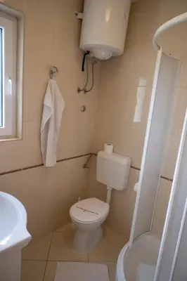 Kupaonica u objektu Beach Apartments Marijana
