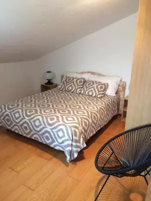 Krevet ili kreveti u jedinici u objektu Apartments Vahovec Vodice