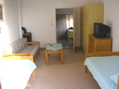 TV i/ili zabavni centar u objektu Apartmani Nada