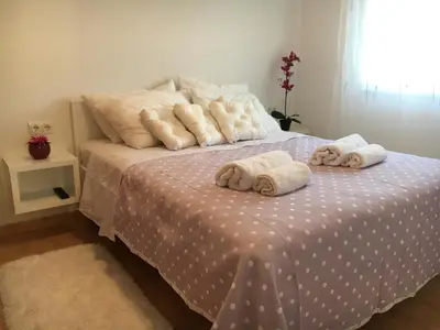 Krevet ili kreveti u jedinici u objektu Apartments by the sea Razanj, Rogoznica - 13507