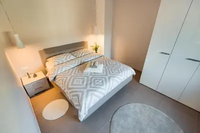Krevet ili kreveti u jedinici u objektu Croatica Suites Brodarica