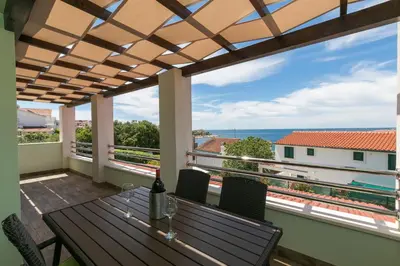 Balkon ili terasa u objektu Seaside family friendly house with a swimming pool Razanj - Rogoznica - 13738