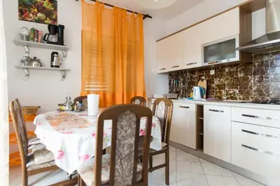 Kuhinja ili čajna kuhinja u objektu Apartments Izvorka
