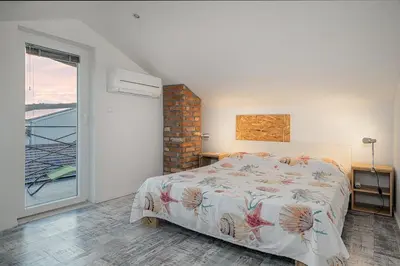 Krevet ili kreveti u jedinici u objektu Apartman Vodice