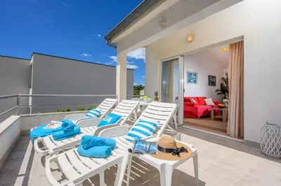 Balkon ili terasa u objektu Villa Tina