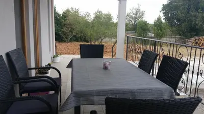 Balkon ili terasa u objektu Holiday home with pool Kristal