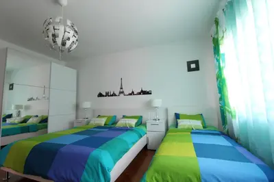 Krevet ili kreveti u jedinici u objektu Apartman Garden Vodice