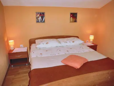 Krevet ili kreveti u jedinici u objektu Sea View Apartment in Prvić Luka, 46m², Terrace
