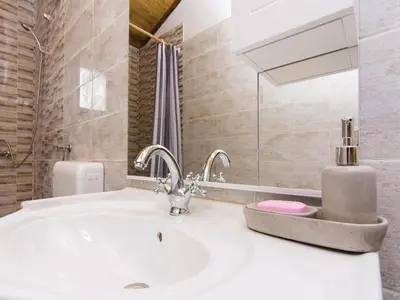Kupaonica u objektu Dalmatian stone house with pool